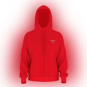 PINK CAMPUS HOCKEY FLEECE FULL-ZIP HOODIE